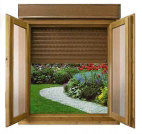 Modelo de ventana PE con persiana de Puertas José Marco